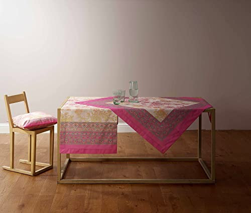 Bassetti Granfoulard - Tischdecke aus reiner Baumwolle, extra-Qualität, hergestellt in Italien, 8-Sitzer, rechteckig, 150 x 220 cm, Agrigento P1