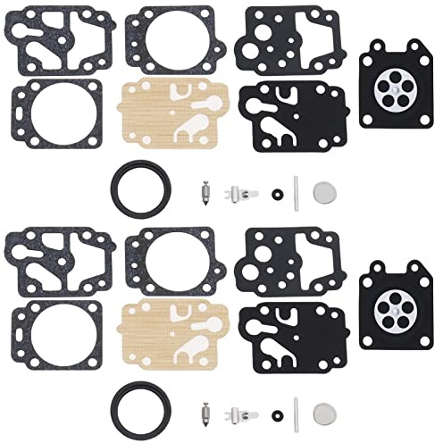 eMagTech 2 Jeux Kit de Réparation Diaphragme de Carburateur Compatible avec Walbro WYJ Série Compatible avec Honda GX25 GX35 HHB25 HHH25 Tronçonneuse Remplace K20-WYJ