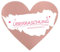 Kesote 48 Rubbellose Scratch Sticker Rubbel Etiketten Herz Rubbellos Aufkleber Rosegold für Rubbelkarte Überraschung Hochzeit, 7,5cm