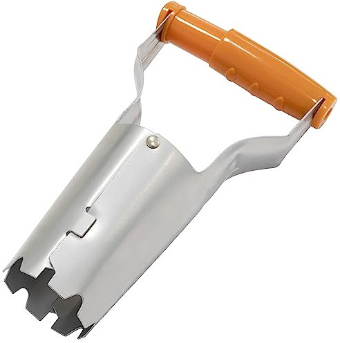AERZETIX - C67650 - Fioriera a bulbo piantabulbi con manici a molla - in plastica e acciaio inox - per trapiantare piccoli fiori e piante