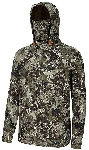 Bassdash Felpa con Cappuccio Hoodie in Pile da Pesca da Uomo con ghetta per Il Collo Felpa da Resistente all'Acqua FS18M