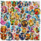 50 Stück Schmetterling Fee Aufkleber Pack Schmetterling Sticker Set Wasserdichte Vinyl Sticker für Laptop Kinder Autos Motorrad Fahrrad Skateboard Gepäck Koffer Computer Aufkleber Graffiti Decal