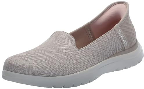 Skechers Women's On-The-GO Flex Clover Flat, Taupe, 6 UK