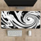 Tapis de Souris XXL Gris Blanc Noir Tapis de Souris Gaming 1200x600x3mm Grand Tapis de Souris Tapis de Bureau à Bords Cousus Base en Caoutchouc antidérapante pour Gamer PC Ordinateur Portable