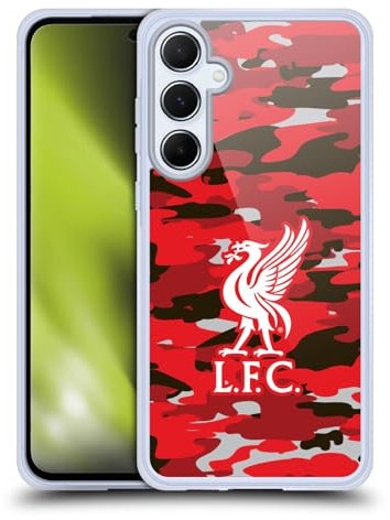 Head Case Designs Offizielle Liverpool Football Club Club Liver Bird Farben Camou Soft Gel Handyhülle Hülle kompatibel mit Samsung Galaxy A55 5G