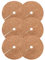 QmjdDymx Mostín del Anillo de mantillo Alfombrillas de Disco de la Tapa del Anillo de Control de malezas Cubierta para Plantas en macetas 6 Piezas de 30 cm Mat de protección de árboles