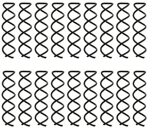 AOEVUIR 20 Pcs Spiral Hair Clip Black Hair Styling Spiral Pin for DIY Hair Style