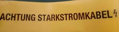 Generisch Trassenwarnband 200mm (Achtung Starkstromkabel - gelb, 100m)