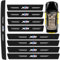 9pcs Carbon Fiber Car Door Sills,Rear Bumper Protectors for BMW X1 X2 X3 X4 X5 X6 X7,Scratch Resistant Carbon Fiber Door Sill Edge Trim Strips Styling Accessories,Black-X5