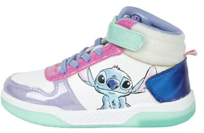 Disney Stitch Schuhe für Mädchen, Schuhe High Top Sneakers, Geschenk für Mädchen und Teenager, Größen EU 27 bis 33 (Mehrfarbig, EU Schuhgrößensystem, Kleinkind, Damen, Numerisch, M, 32)
