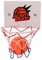 ARVALOLET Saugnapf-Basketballkorb mit 2 Bällen, Indoor-Basketballkorb, Übungs-Basketballkorb, Basketball-Zubehör