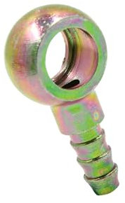 Partuto 6mm ID Hose Barb 12mm Banjo Fuel Line Fitting for Motorcycle Car Replacement