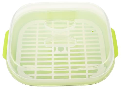 Gatuida 1 Pieza buque de vapor vaporera Humeante de bolas de masa para microondas pequeño de microondas Verde