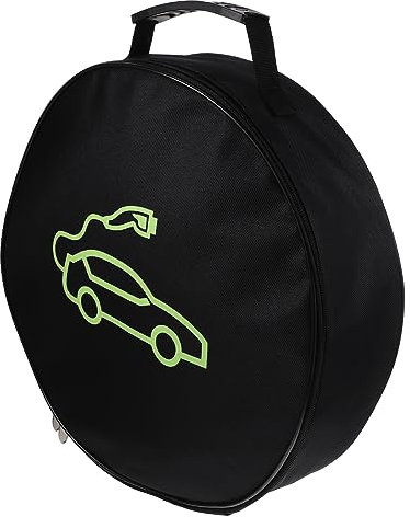 DIYEAH Compact Multi-functional Ev Charger Bag Tidy Cable Organizer for Electric Vehicle Charging Cables Water-resistant and Wear-resistant Handheld Storage for Travel Daily Use Black