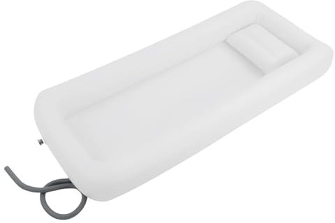 Bañera Inflable, Bañeras Inflables Juego de Ducha con Bolsa de Agua y Bomba de Aire para Discapacitados, Baño En La Cama Herramientas