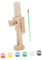 CONGARTENO Nutcracker Soldier Wooden Puppet Unfinished Walnut Soldier Adorn for DIY Painting Unique Desktop Decoration Lightweight and Easy to Carry for Friends
