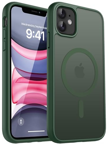 CACOE für iPhone 11 Hülle mit Militärschutz für MagSafe Handyhülle | für iPhone 11 Case,Transluzente Matte,37×N52 Magnete,12 Fuß Fallschutz,2400 GS Magnetkraft,Erhöhter Kameraschutz