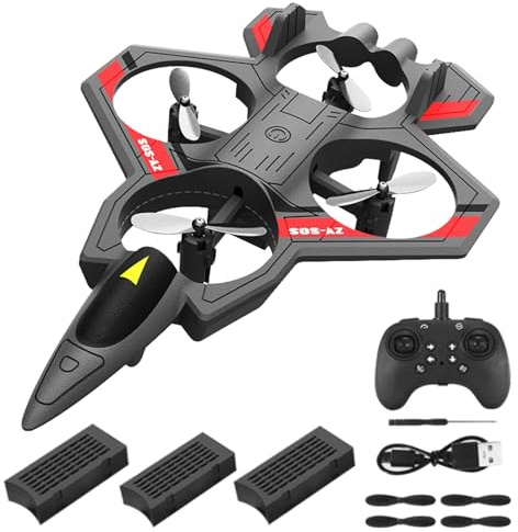 RC Fighter Jet Plane,SiumPklay Foam Remote Control Airplane with Gyro Stabilize Systems 3 Batteries and Led Lights for 30 Min Flight 360° Flip & 3 Speeds Best Toy Gifts for Kids Boys Beginners Adults