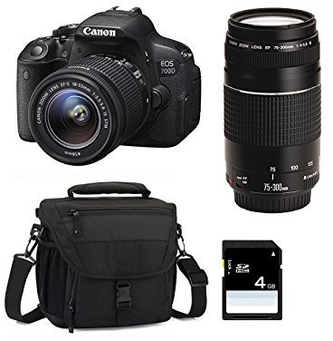CANON EOS 700D + 18-55 IS STM + 75-300 III + Sac + SD 4Go