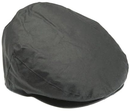 Barbour Herren-Mütze, flach, gewachst, Salbei, Grün, grün