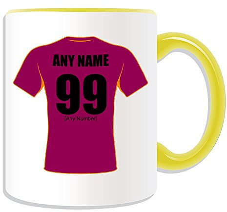 Tazza con scritta Gigants (tema Club di ugby League, opzioni di colore) - qualsiasi nome/messaggio sulla tua tazza unica, Fartown The Clarent and Golds Huddersfield, regalo personalizzato