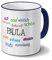 printplanet Tasse mit Namen Paula - Positive Eigenschaften von Paula - Namenstasse, Kaffeebecher, Mug, Becher, Kaffeetasse - Farbe Blau