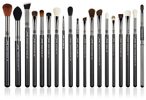 Jessup Pinselset Augenpinsel Augenpinselset Make Up Pinsel Set Lidschattenpinsel Vegane Schminkpinsel Kosmetikpinsel Synthetische Haare Lidschatten Eyeshadow Eyeliner Augenbrauen Lippen 19 Stück T131