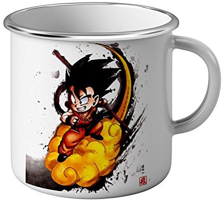 Enamelled Mug Metal Goku Magic Cloud kinto Dragon Ball Z Manga