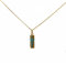 ASCALIDO Halskette mit Anhänger Amulett Glücksbringer Tahitian TIKI Weisheit und Kette 50 cm echt vergoldet 18 K Türkis mit Geschenkbox, Gold, Ohne Stein