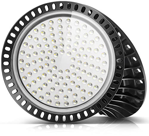 Viugreum UFO LED, 500W Led Hallenstrahler, 6000K-6500K Kaltweiß 120°Abstrahlwinkel Industrielampe 50000LM LED High Bay Licht IP65 SMD2835 468 Leds für Hallenbeleuchtung Werkstattbeleuchtung