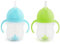 Munchkin Click Lock Weighted Straw Cup, 7 Ounce, Blue/Green, Pack of 2