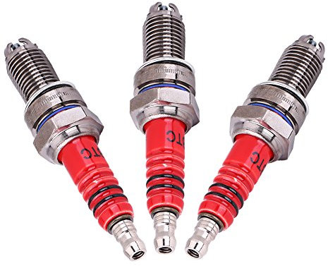3pcs bougie D8TC 3 électrode pour 125 150 CF250 moto CG6 CF250 bougie quad