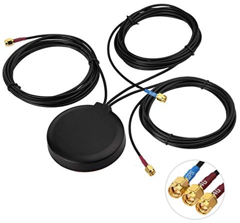 Bingfu 4G LTE MIMO Cellular GPS Adhesive Magnetic Mount Antenna
