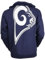 New Era Los Angeles Rams Big Logo Back Hoody - L