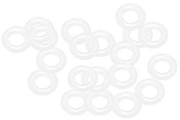 sourcing map Silicone O-Rings, 6mm OD 3mm ID 1.5mm Width VMQ Seal Gasket for Compressor Valves Pipe Repair, White, Pack of 20