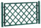 1 Spalliera per fioriera 100 VERDE misura 98 x H 52 centimetri con 2 inserti diametro 3,8