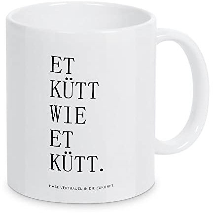 artboxONE Tasse Et kütt wie et kütt - Köln von AB1 Edition - Kaffeetasse Typografie