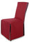 SCHEFFLER-Home Stuhlhusse Mila 6er Set/Festlicher Stuhlbezug mit Schleife für Weihnachten, Hochzeit, Geburtstag/Elegante Bankett-Husse für jeden Anlass und Stuhl/Für Esszimmer, Wohnzimmer/Bordeaux