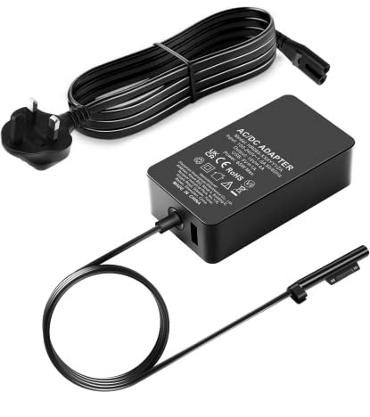 Surface Pro Surface Laptop Charger,65W Power Supply Adapter Compatible for Microsoft Laptop/Tablet Surface Pro 3/4/5/6/7/8/X Surface Go & Surface Book with USB Charging Port