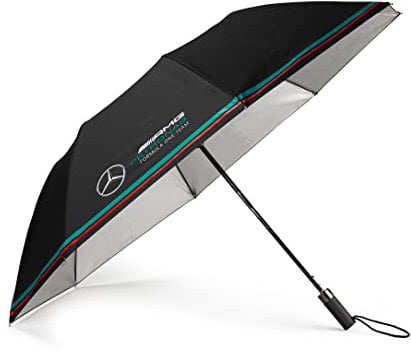 MERCEDES AMG PETRONAS Formula One Team - Offizielle Formel 1 Merchandise Kollektion - Kompakter Regenschirm - Schwarz -
