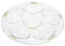 Premium Plastic Seder Plate for Passover | Built in Fillable Dividers | Elegant Clear and Gold Design | Perfect Pesach Seder Plate