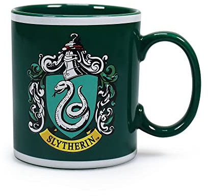 Half Moon Bay Tasse Harry Potter Slytherin Schild - Harry Potter Fanartikel - Kaffeetasse mit offizieller Lizenz