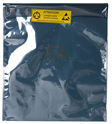 SHL Antistatic Shielding ESD bag 12 x 16 inch (30.5 x 40.5 cm) + Large Labels (120x40mm) (1)