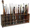 Youduo Make Up Pinselhalter Holz Pinsel Halter Ständer 67-Loch Pinselhalter Hölzerner Malstifthalter-Ständer Schreibtischständer-Organizer, Wandhalterung, Multifunktionaler