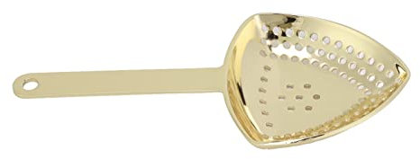 Pssopp Colador de cóctel, colador de reducción de colador Manual para cocinar en casa, antitorsión, anticorrosión Chapado en Oro