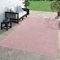 TT Home Teppich Für Outdoor Küchenteppich Balkon Terrasse Unifarbenes Design Modern, Farbe: Rosa, Größe:120x160 cm