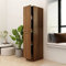 Tidyard Apothekerschrank Medizinschränke Ausziehschrank Aufbewahrung Allzweckschrank Mehrzweckschrank Medikamentenschrank Medizinschrank Hausapotheke Braun Eichen-Optik 30x42,5x150cm Holzwerkstoff