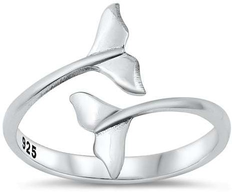 Joyara Sterling Silber 925 Wal Schwanz Ring