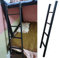 Etagenbett Leiter Black Metal Bett Leiter Ersatzleitern, Einstellbarer Wohnheim -Loft Hängende Twin Bunk Leiter mit Haken, für Schlafzimmer/Haus/Wohnungen/Liftbett (Size : 116cm)