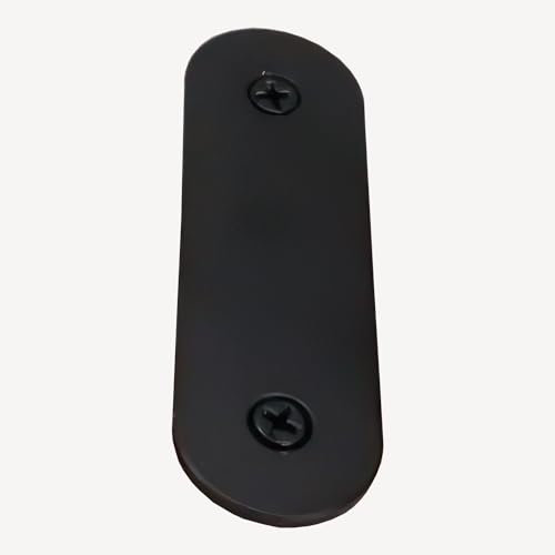 Stainless Steel Ring Doorbell Cover Plate, Wall Mount Hole Cover for Old Doorbell Button (BLACK)